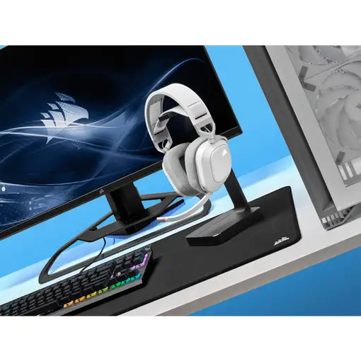 Corsair HS80 RGB Auriculares Inalámbrico Diadema Juego Blanco