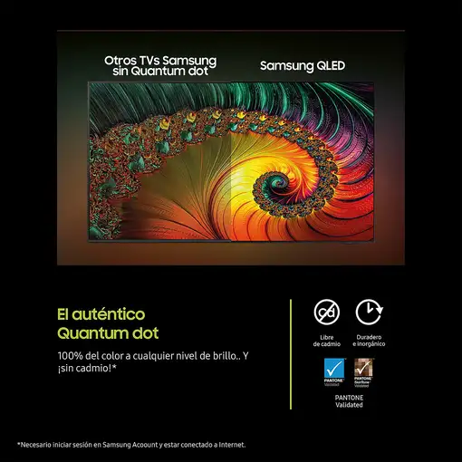 Televisor QLED 85'' 4K Ultra HD Gris Smart TQ85Q8FAAUXXC SAMSUNG