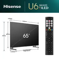 Televisor ULED 65'' 4K Ultra HD Gris Smart 20013481 HISENSE