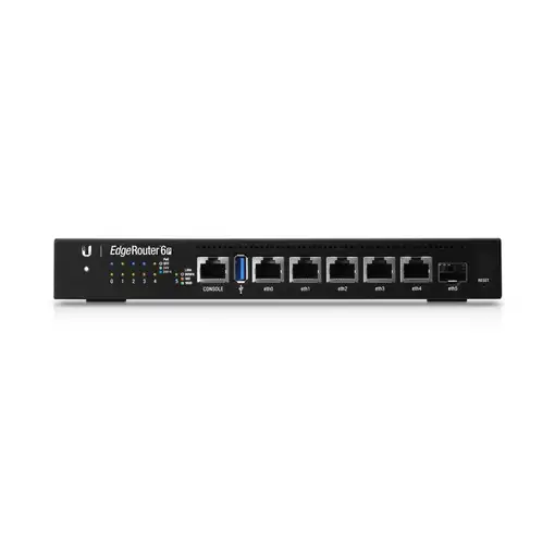 Ubiquiti EdgeRouter 6P router Gigabit Ethernet Negro