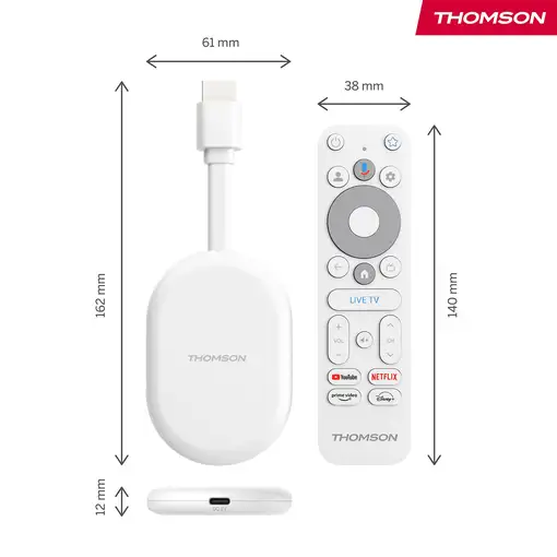 Streaming Dongle 150 Cast 4K UHD Google TV