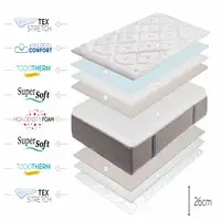 Colchón Viscoelástica Platinium Classic, 26cm, 110 x 180 cm - Moonia