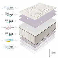 Colchón SuperSoft Cashmere Premier Gel, 27cm, 150 x 190 cm - Moonia