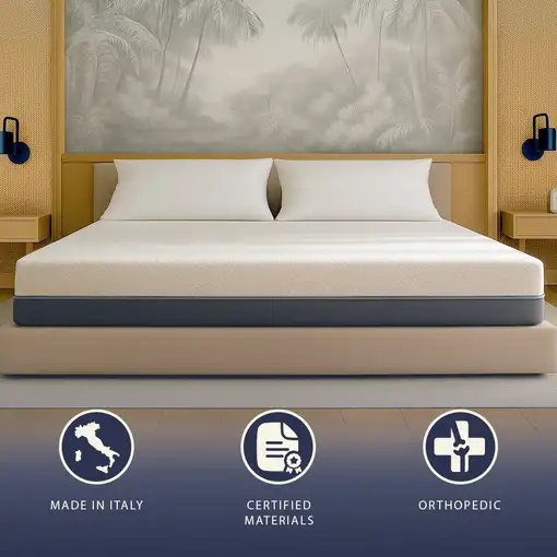 The White Stone Colchón 90x190 Espuma Viscoelástica y Espuma Waterfoam Alto 22 cm