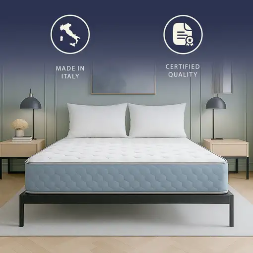 The White Stone Colchón 180x200 cm en Espuma Hipoalergénica y Memory Foam Altura 2