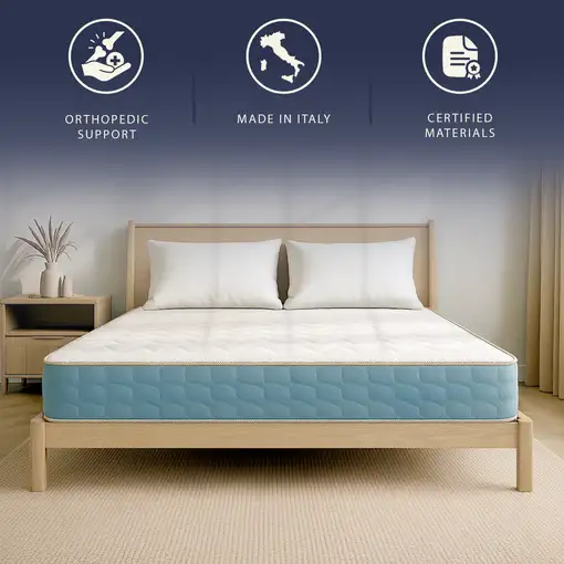 Materasso 180x200 Waterfoam, 21 cm, espuma gofrada, médico clase 1