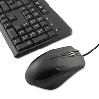 CoolBox COO-KTR-01U teclado Ratón incluido Oficina USB QWERTY Negro