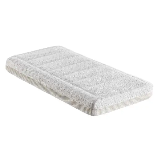 Colchón 70x140 Cuna 14cm Safetech HR Capa de Visco y Funda Extraíble