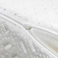 Colchón 70x140 Cuna 14cm Safetech HR Capa de Visco y Funda Extraíble