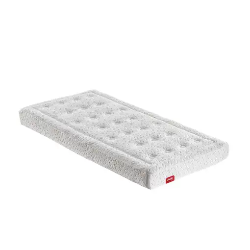 Colchón 70x140 Cuna 12cm Safetech HR Capa de Visco y Funda Extraíble