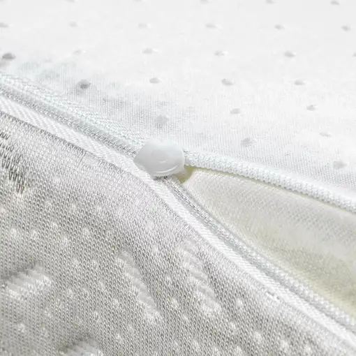 Colchón 70x140 Cuna 12cm Safetech HR Capa de Visco y Funda Extraíble