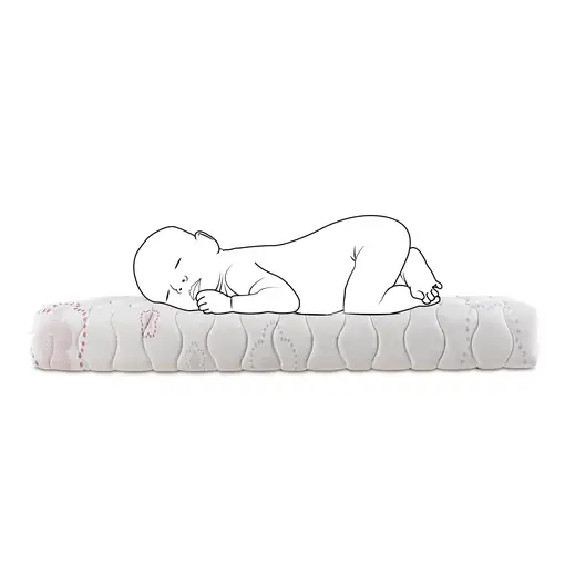 Colchón cuna 70x140 ergonómico 15cm | PIKOLIN viscoelástico HR firme