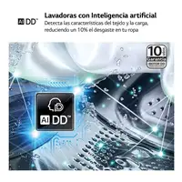LG F4WR6013AGW lavadora Carga frontal 13 kg 1360 RPM Blanco