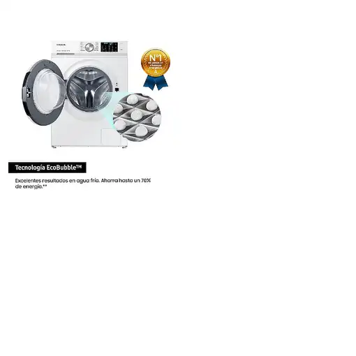 Lavadora carga frontal 11 kg 1400 RPM Blanco WW11BBA046TWEC SAMSUNG