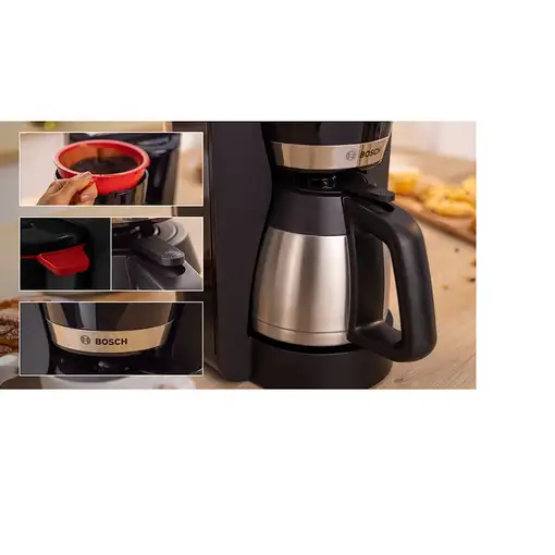 Cafeteras goteo Manual Negro 1.1 L 12 cups TKA5M253 BOSCH
