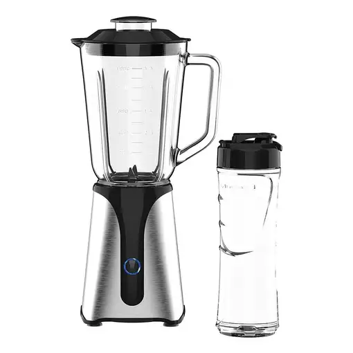 JOCCA 2311 licuadora 1 L Batidora de vaso 350 W Negro, Transparente
