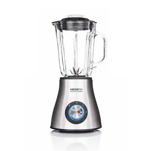 Haeger LQ-600.007A licuadora 1,5 L Batidora de vaso 600 W Negro, Acero inoxidable,