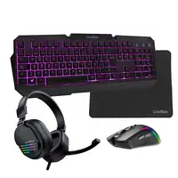 CoolBox Pack gaming DeepX-Wing 2 teclado Ratón incluido Juego USB QWERTY Español N