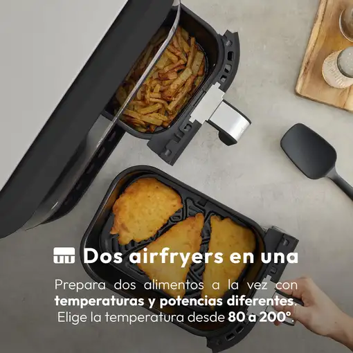 MasterPro Rocket Duo 900 Freidora de aire Color Negro