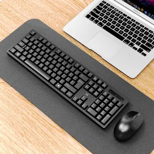 Ewent EW3281 teclado Ratón incluido Universal RF inalámbrico QWERTY Español Negro