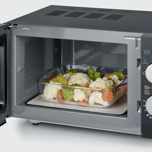 Severin MW 7762 microondas Negro, Acero inoxidable Microondas con grill Encimera 2