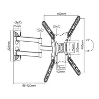 Equip Soporte de pared articulado para TV de 23"-55