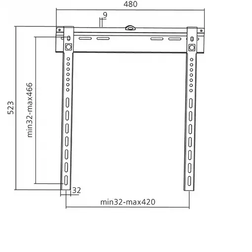 Equip 650321 Soporte de TV para montaje en techo de 32''-70