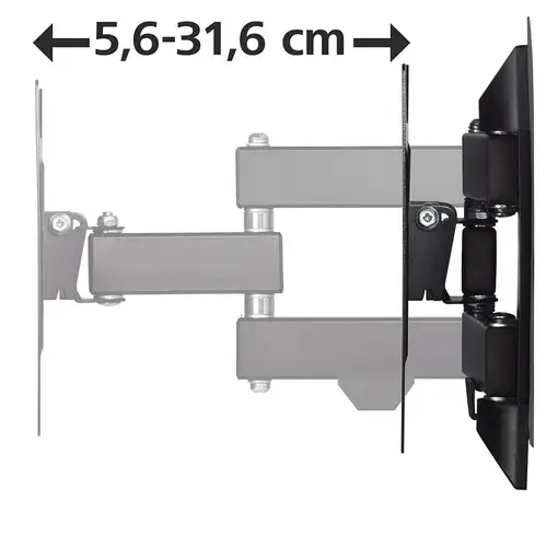 Hama | Soporte de Pared para televisores de 19 a 48'', 2 brazos, Giratorio 180°, in