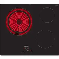 Siemens iQ300 ET61RBKB8E hobs Negro Integrado 59.2 cm Cerámico 3 zona(s)