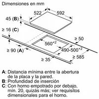 Siemens iQ300 ET61RBKB8E hobs Negro Integrado 59.2 cm Cerámico 3 zona(s)