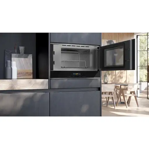 Siemens iQ700 BE732R1B1 microondas Negro Microondas combinado Integrado 21 L 900 W