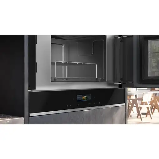 Siemens iQ700 BE732R1B1 microondas Negro Microondas combinado Integrado 21 L 900 W