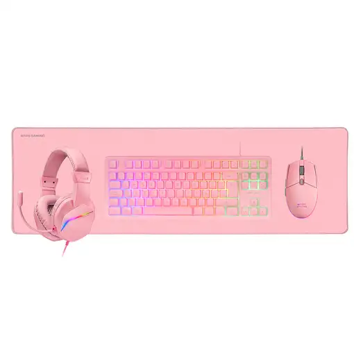 Mars Gaming MCP-RGB3, Pack Gaming Teclado Fixed RGB + Ratón Gaming RGB Flow 3200 D