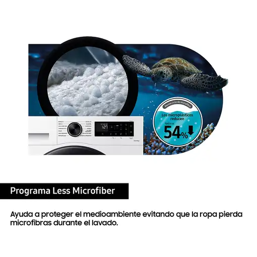 Lavadora carga frontal 8 kg 1400 RPM Blanco WW80CGC04DAEEC SAMSUNG