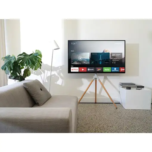 One For All Tripod WM 7472 soporte para TV 165,1 cm (65'') Roble, Plata, Gris