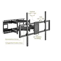 Gembird WM-120ST-01 soporte para TV 3,05 m (120'') Negro