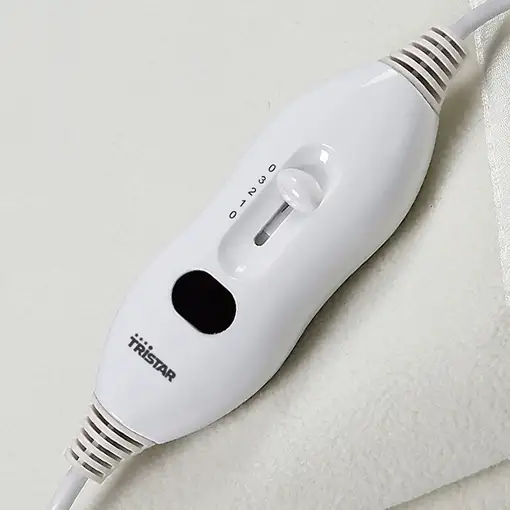 Calientacamas eléctrico blanco, 60 W, 150x80 cm, BW-4753 TRISTAR