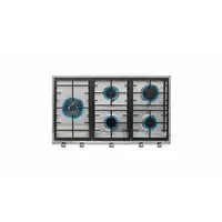 Teka EX 90.1 5G AI AL DR LEFT CI Acero inoxidable Integrado 86 cm Encimera de gas