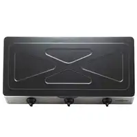 Vitrokitchen 360IB hobs Negro, Acero inoxidable Encimera Encimera de gas 3 zona(s)