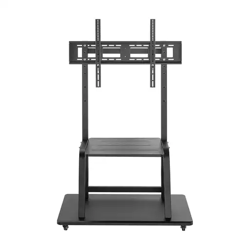 AISENS Soporte de suelo ECO con ruedas, bandeja para DVD para Monitor/TV 150Kg de