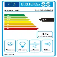 Infiniton CMPG-A6035 campana De pared Acero inoxidable A+ 585 m³/h