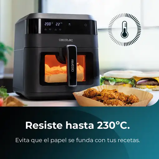 Cecotec Accesorio para freidoras sin aceite Cecofry Paper Pack Accessories S