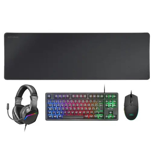 Mars Gaming MCP-RGB3, Pack Gaming Teclado Fixed RGB + Ratón Gaming RGB Flow 3200 D