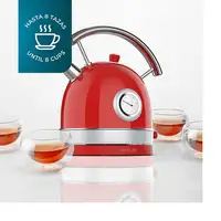 Cecotec Thermosense 420 tetera eléctrica 1,8 L 2200 W Cromo, Rojo