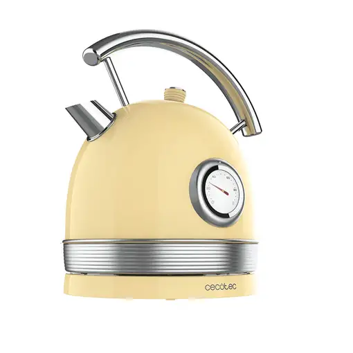 Cecotec Hervidor de agua Thermosense 420 Vintage Light Yellow