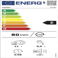 Cecotec Bolero Aguazero 4201 E Completamente integrado 11 cubiertos