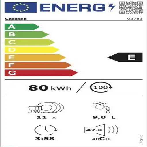 Cecotec Bolero Aguazero 4201 E Completamente integrado 11 cubiertos