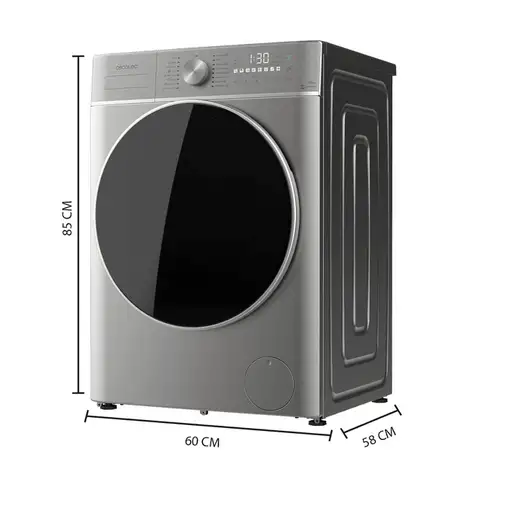 Lavadora carga frontal 10 kg 1400 RPM Acero 02787 CECOTEC