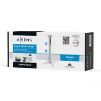 AISENS Soporte Universal Giratorio, Inclinable y Extensible de Techo para Proyecto