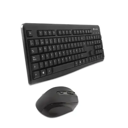 CoolBox COO-KTR-02W teclado Ratón incluido Oficina RF inalámbrico QWERTY Español N